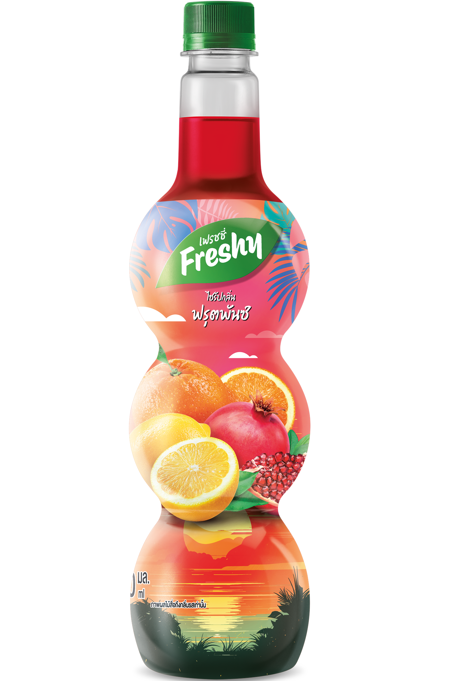 Freshy เฟรชชี่ ไซรัปผลไม้เข้มข้น ขวดขนาด 710 มล.